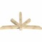 Ekena Millwork Alberta Rough Sawn Timber Gable Bracket, Douglas Fir, 96"W x 56"H x 6"D x 6"F, 14/12 Pitch GBW096X56X0606ALB00RDF - alternate 5